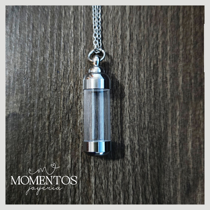 Collar Urna Tubular Transparente