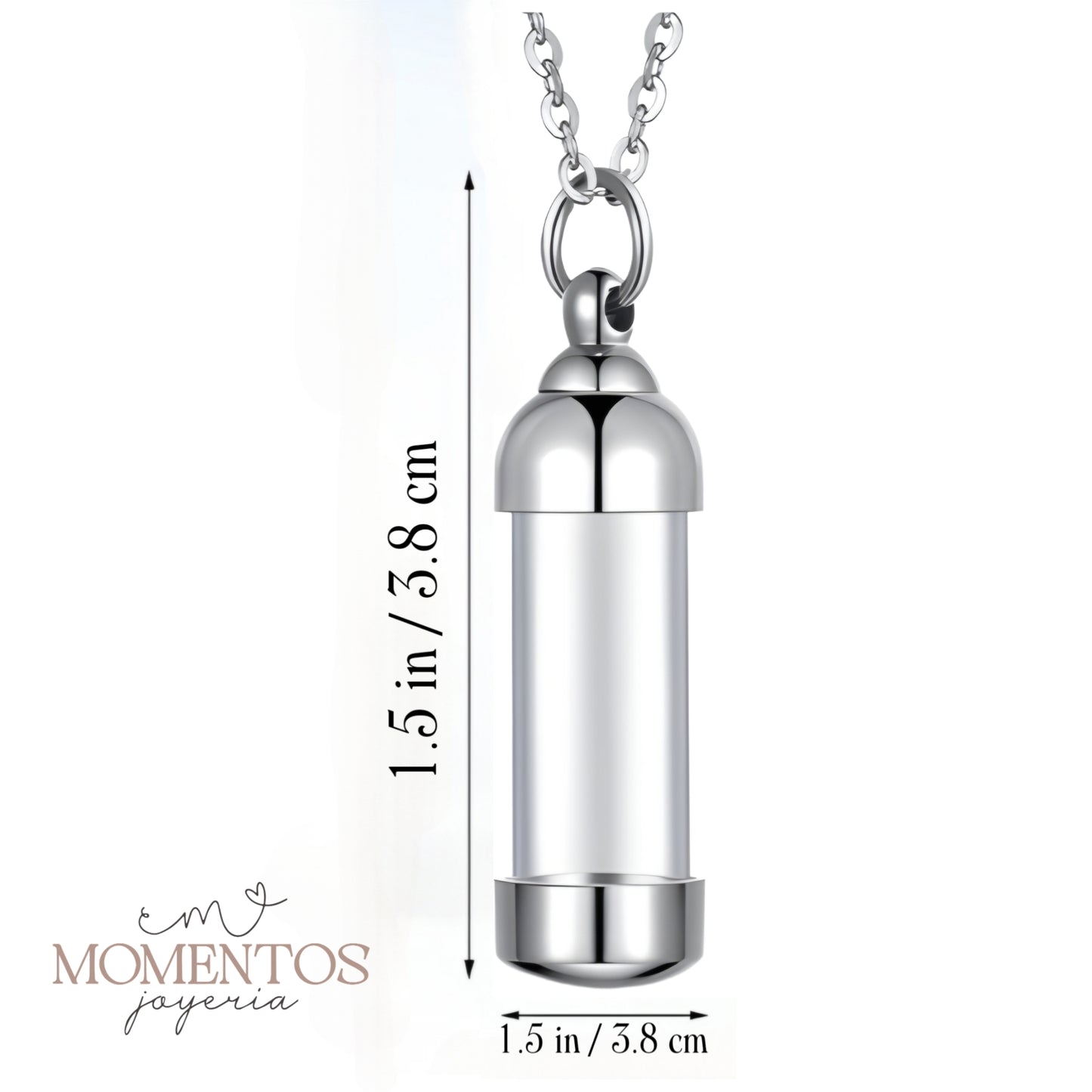 Collar Urna Tubular Transparente
