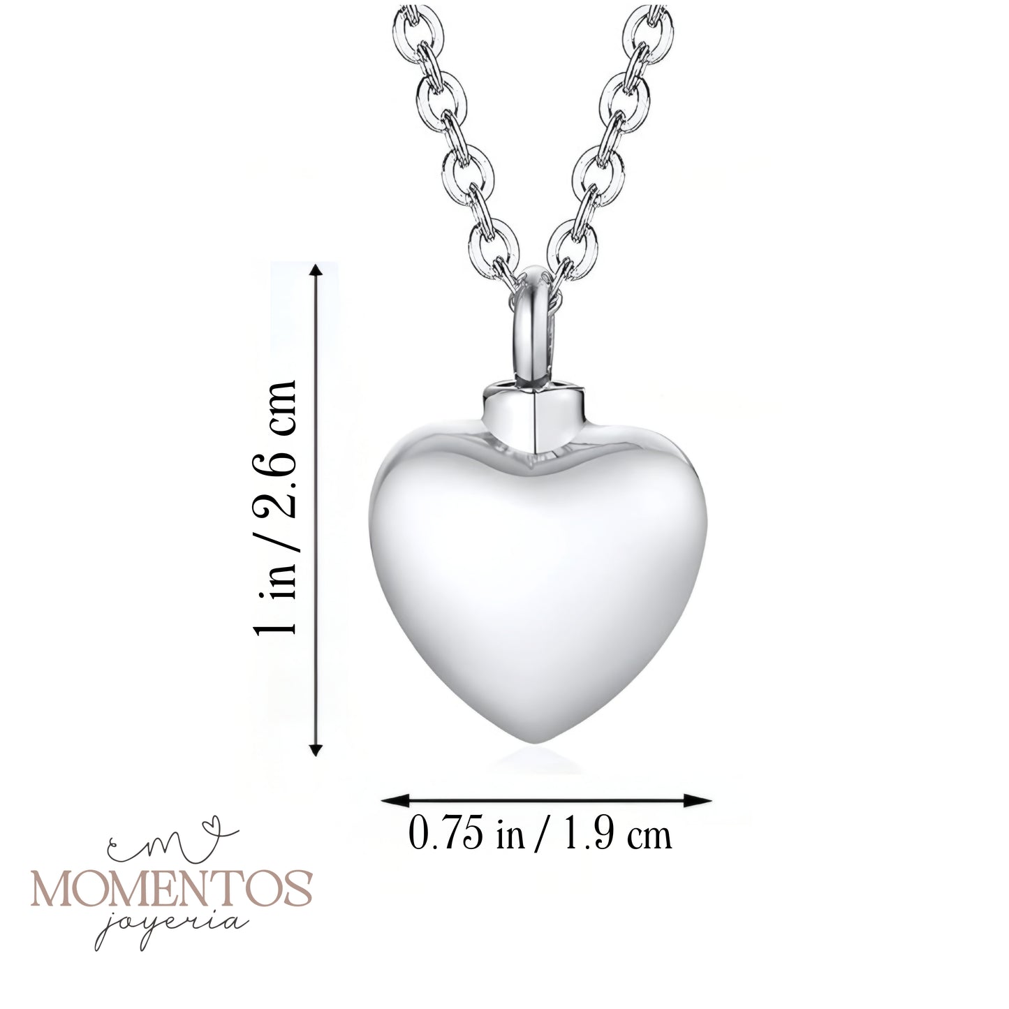 Collar Urna Corazón Personalizada