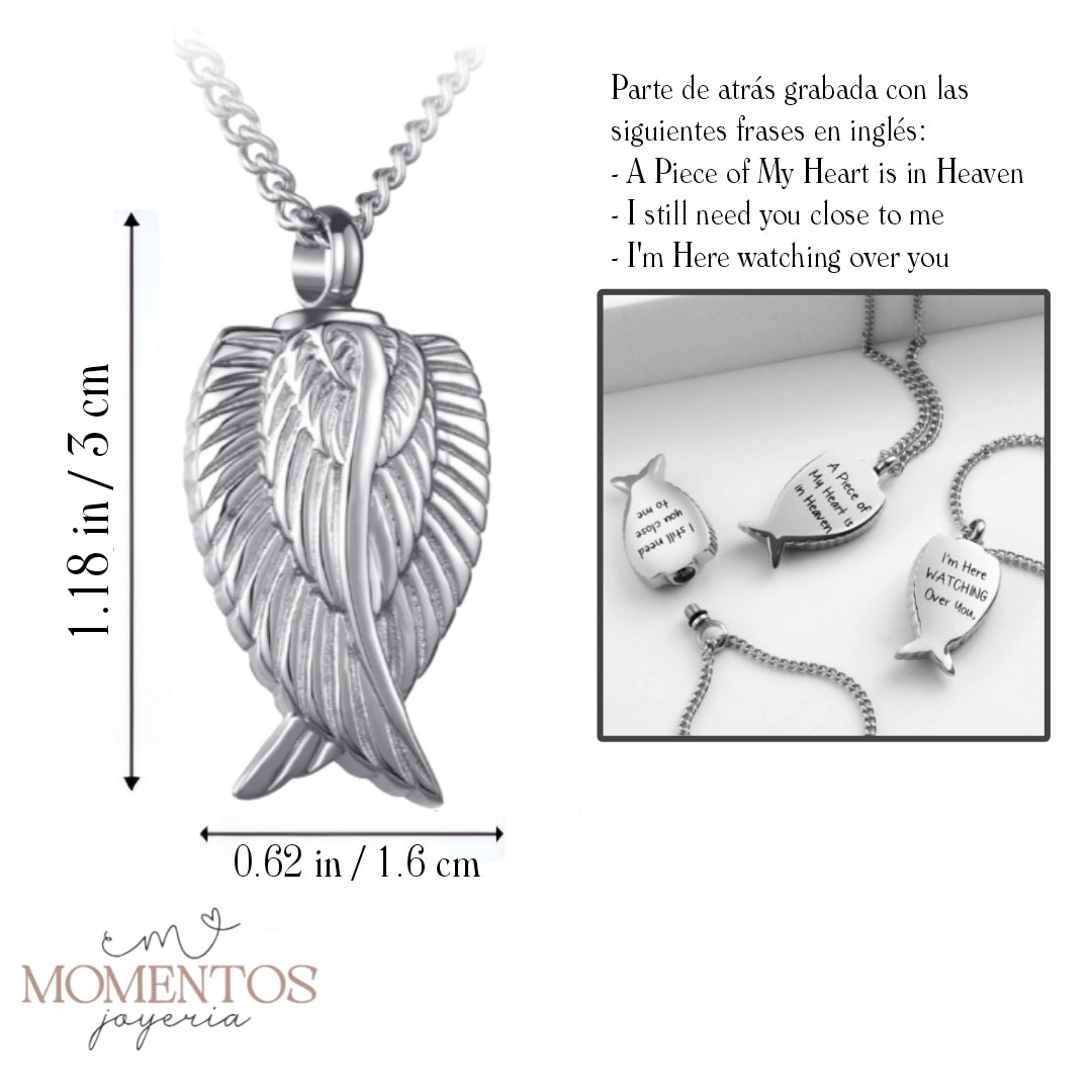 Collar Urna Alas de Ángel