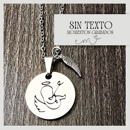 Collar Redondo con Grabado Bebé Cometa