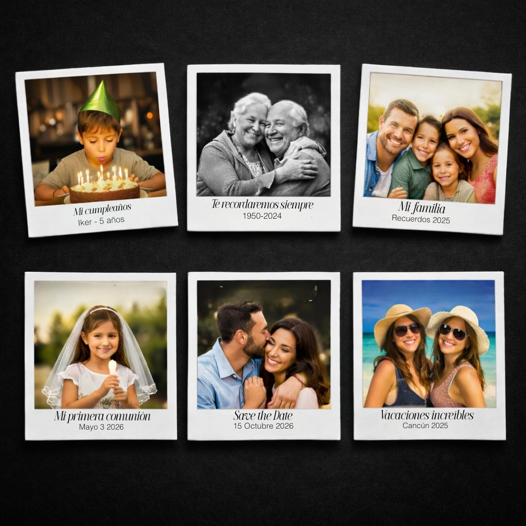 Imanes Premium Tipo Polaroid – Set de 6