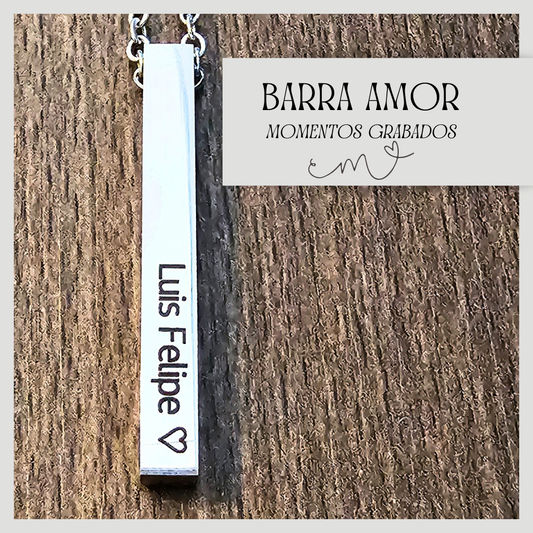 Colección Barra Amor con Frases Personalizadas