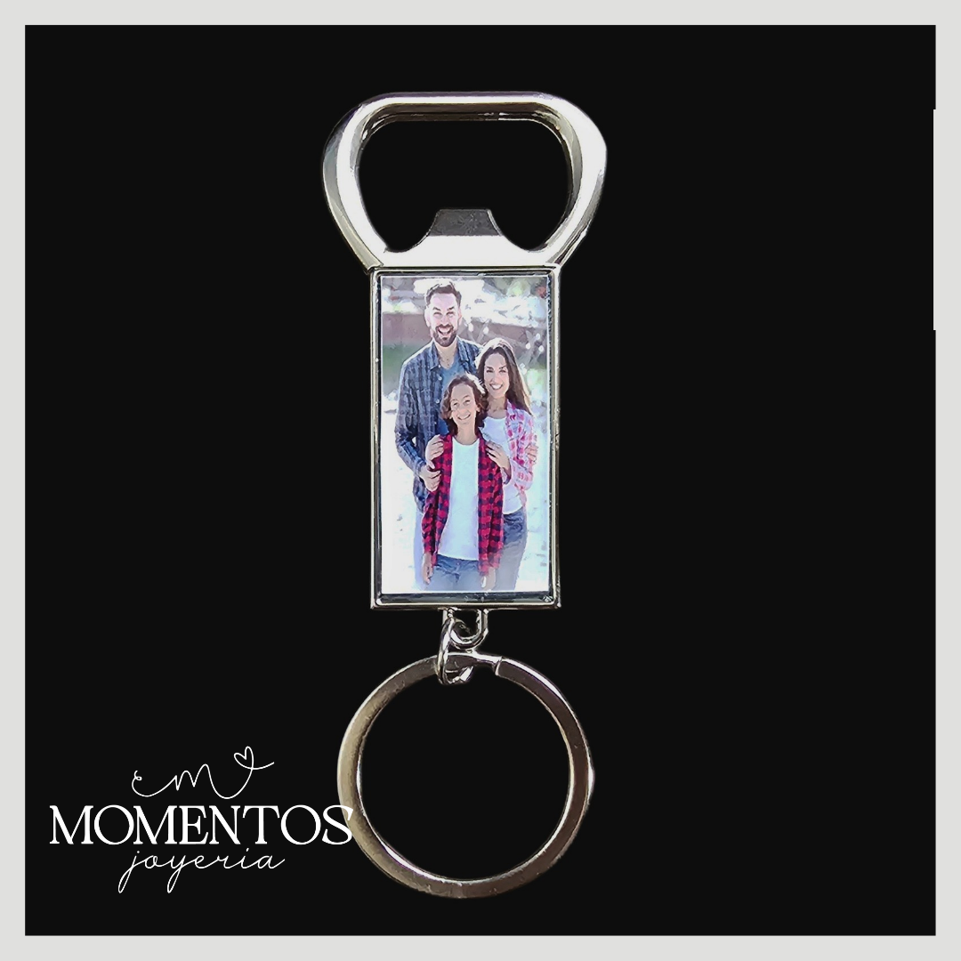 Llavero Destapador con Fotografía Personalizada
