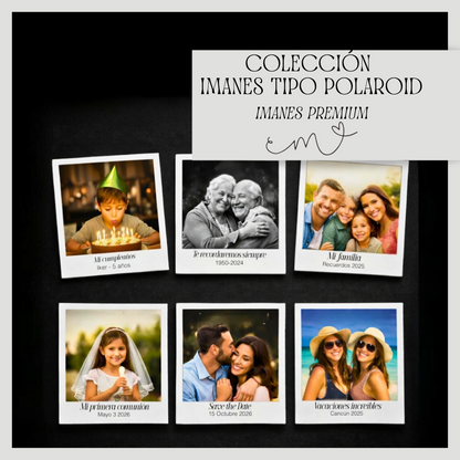 Imanes Premium Tipo Polaroid – Set de 6