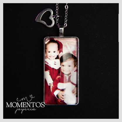 Collar Una Vista Rectangular con Fotografía Personalizada