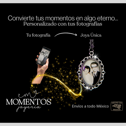 Collar Una Vista Ovalado con Fotografía Personalizada