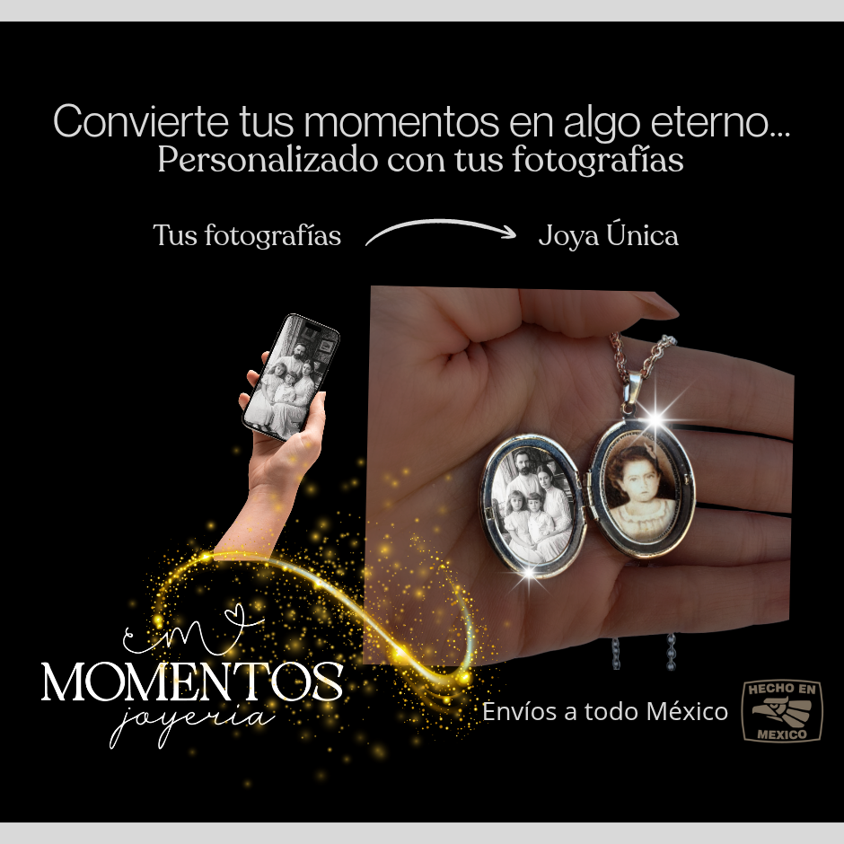 Collar Relicario Ovalado con Fotografía Personalizada
