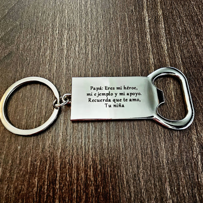 Llavero Destapador con Fotografía Personalizada